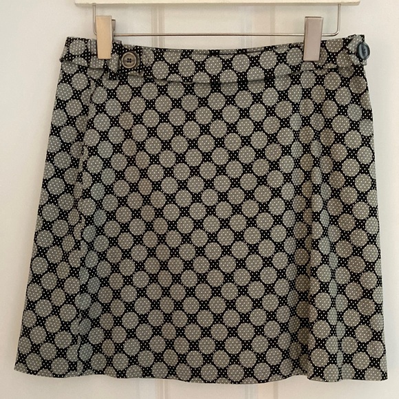 Vintage Black & Silver Dot Mod Skirt. Size 4. - Picture 1 of 6